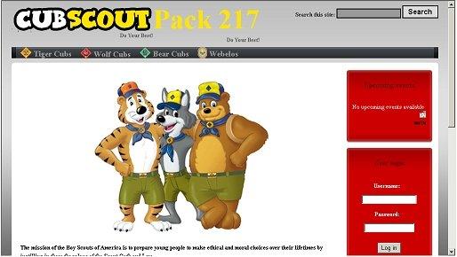 Pack217.org Created for BSA Pack 217 in 2007 Pack217.org, created 2007 now defunct
