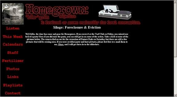 RadioHomegrown.com Built for specialty show Homegrown on KQRS and Drive 105 RadioHomegrown.com Built for specialty show Homegrown on KQRS and Drive 105