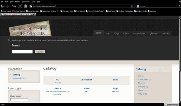 RiceStreetMusicMemorabilia.com built for Rice Street Music Memorabilia in 2008 RiceStreetMusicMemorabilia.com built for Rice Street Music Memorabilia in 2008