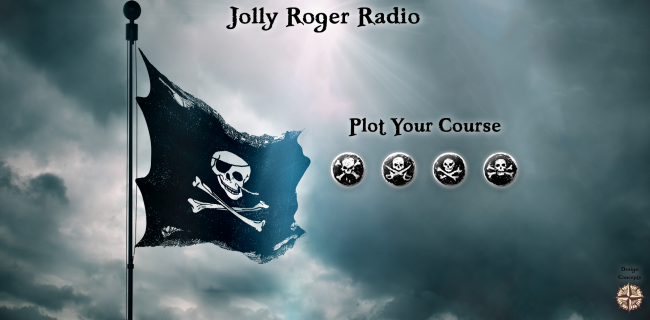 BloodyPirateRadio.com: prototype site built and designed for a class project